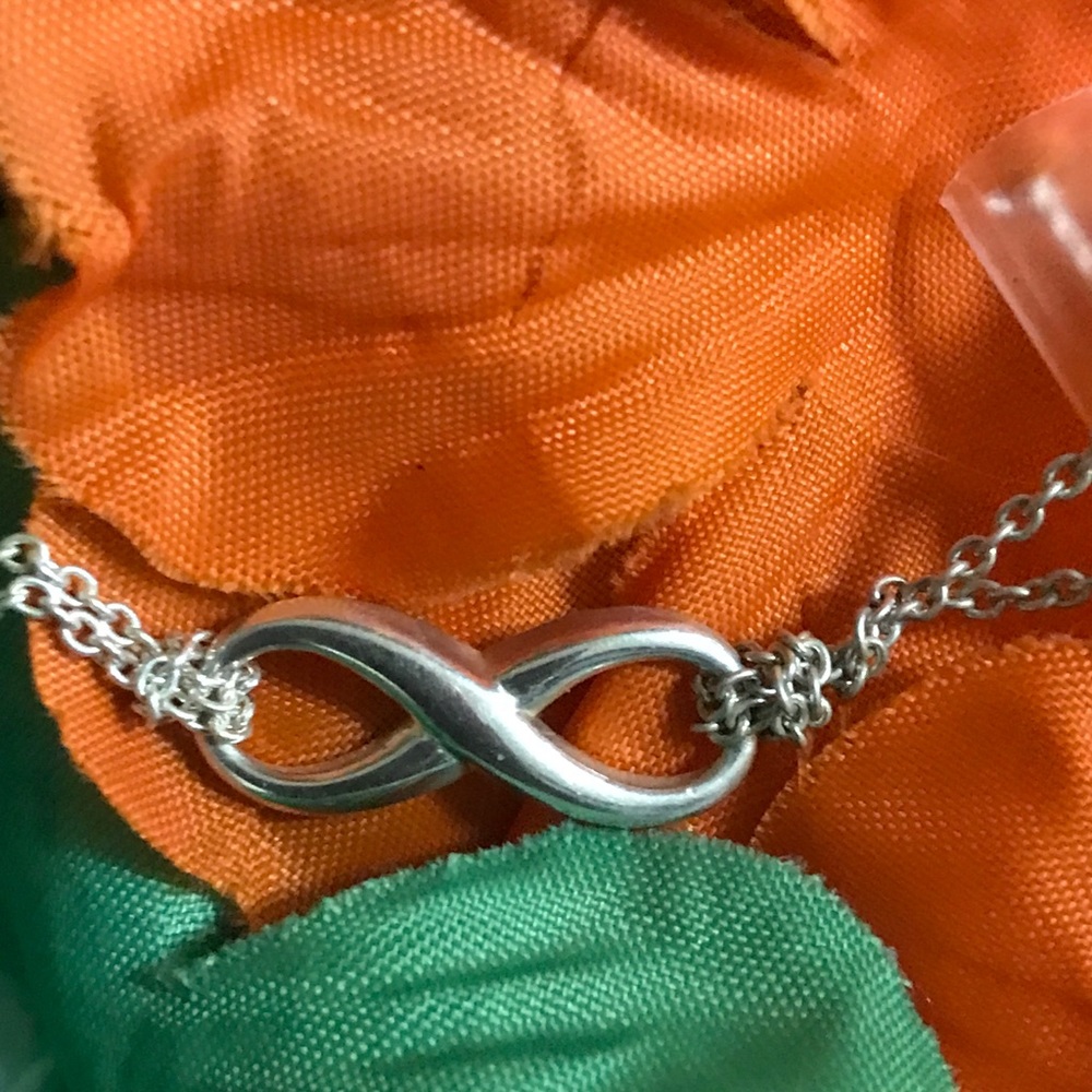 Infinity 8 925 Sterling Silver Double Necklace - image 3